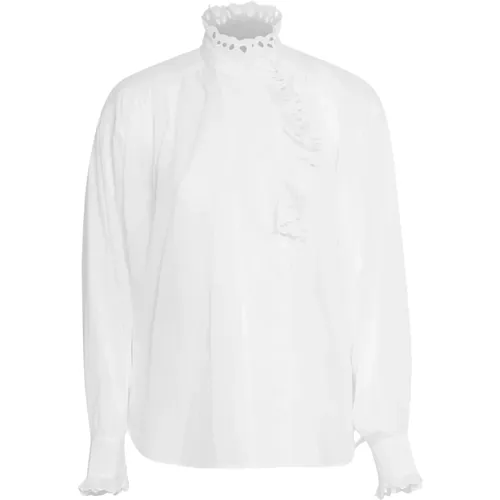 Weiße Kanio Bluse mit Knopfverschluss , Damen, Größe: M - Isabel Marant Étoile - Modalova