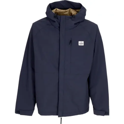 Wind- und wasserabweisende Jacke mit verstellbarer Kapuze , Herren, Größe: XS - Element - Modalova