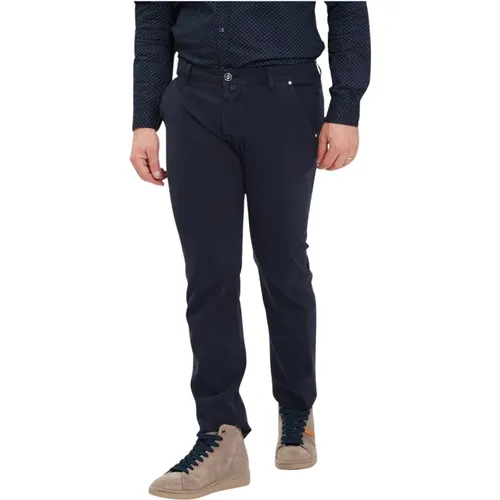 Leonard Regular Slim Fit Pants , male, Sizes: W32, W35 - Jacob Cohën - Modalova