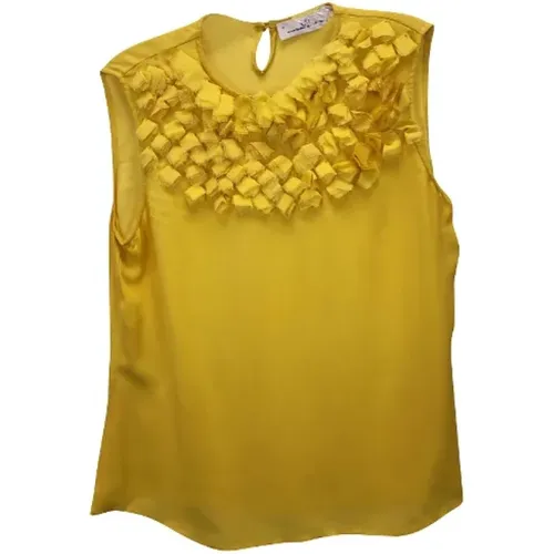 Pre-owned Silk tops , female, Sizes: L - Carolina Herrera Pre-owned - Modalova