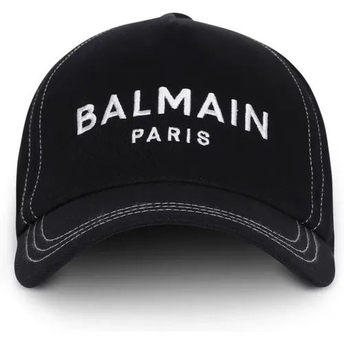 Embroidered Paris cap , Herren, Größe: ONE Size - Balmain - Modalova