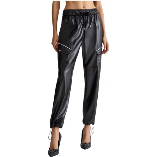 Schwarze Hose Stil Tf4265 T2612 , Damen, Größe: XS - Liu Jo - Modalova