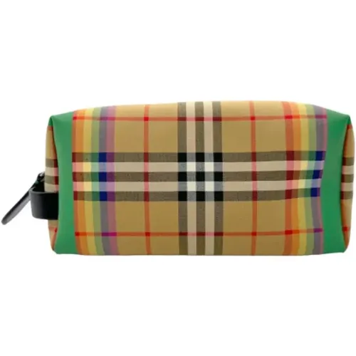 Pre-owned Canvas clutches , female, Sizes: ONE SIZE - Burberry Vintage - Modalova