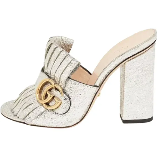 Pre-owned Leather sandals , female, Sizes: 3 UK - Gucci Vintage - Modalova