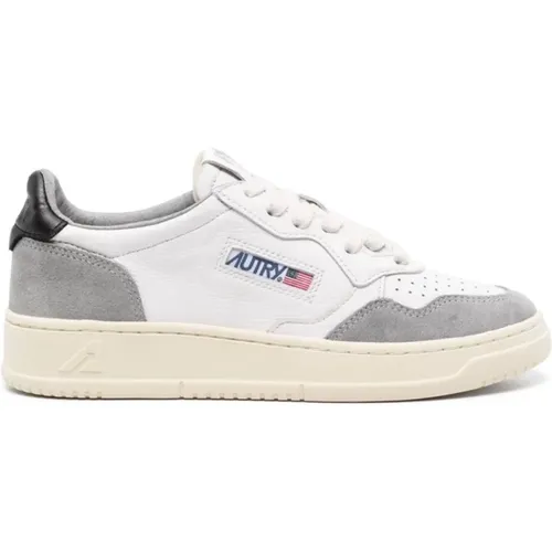 Medalist White Gray Sneakers , female, Sizes: 3 UK - Autry - Modalova