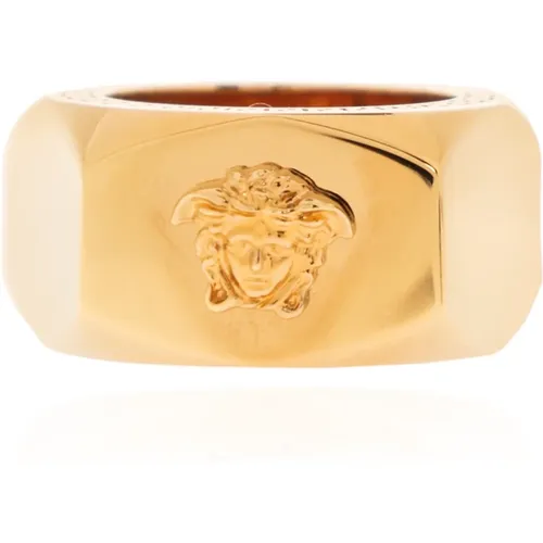 Schraubenförmiger Ring , unisex, Größe: 56 MM - Versace - Modalova