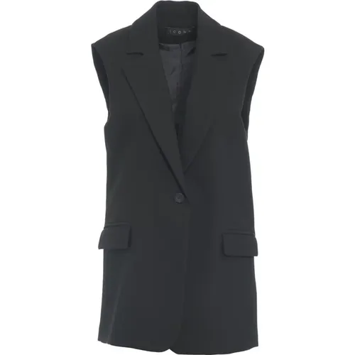 Schwarzer Blazer für Frauen Aw24 , Damen, Größe: M - KAOS - Modalova