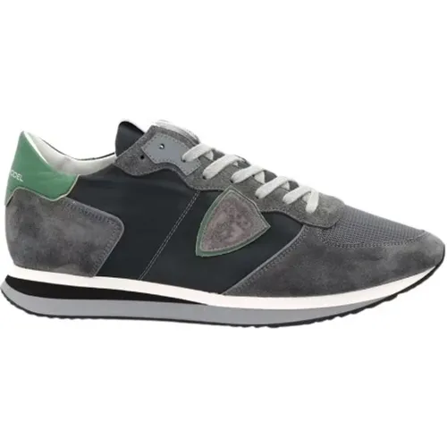 Graue Trpx Low Top Sneakers , Herren, Größe: 46 EU - Philippe Model - Modalova