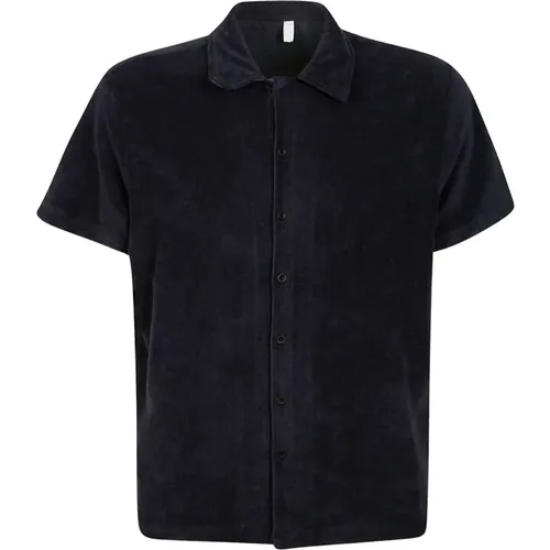 Cotton Shirt with Half Sleeves , male, Sizes: 2XL, L, M, S, XL - 04651/ A trip in a bag - Modalova