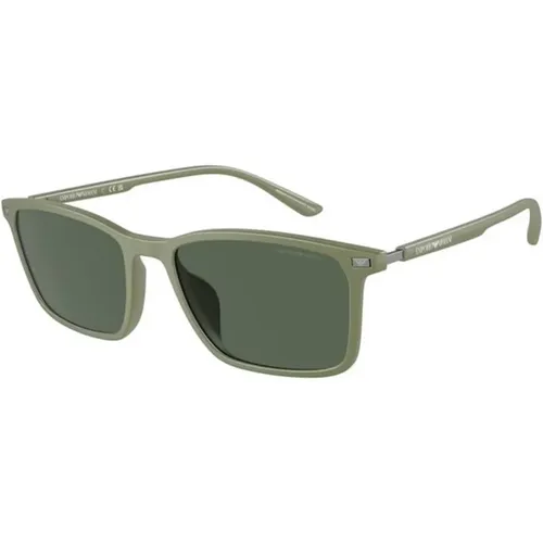 Frame Dark Lenses Sunglasses , male, Sizes: 56 MM - Emporio Armani - Modalova