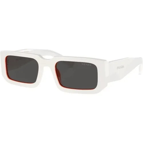 Weiße Sonnenbrille, Alltagsstil, Original-Etui - Prada - Modalova
