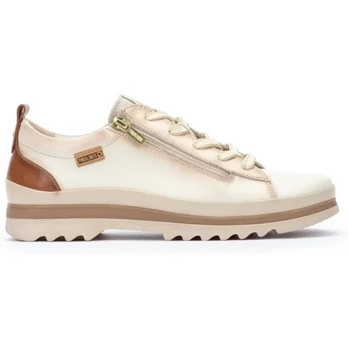 Hochwertiger Leder Off White Damen Sneaker , Damen, Größe: 35 EU - Pikolinos - Modalova