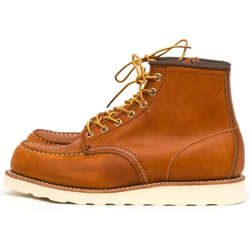 Classic Moc Toe Leather Shoe , male, Sizes: 10 1/2 UK, 7 1/2 UK - Red Wing Shoes - Modalova