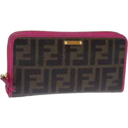 Pre-owned Canvas wallets , female, Sizes: ONE SIZE - Fendi Vintage - Modalova