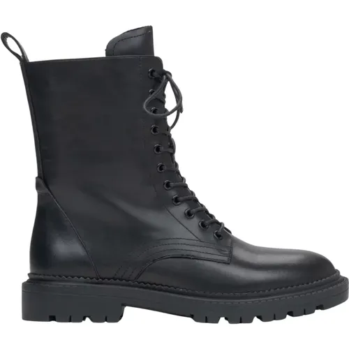 Women's Leather Ankle Boots with Decorative Lacing Er00115916 , female, Sizes: 4 UK, 7 UK, 2 UK, 5 UK, 3 UK, 6 UK - Estro - Modalova