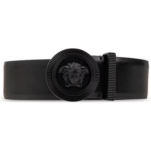 Leather Belt , male, Sizes: 95 CM - Versace - Modalova