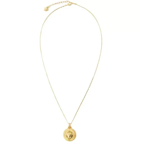 Medusa Biggie Halskette - Gold , Damen, Größe: ONE Size - Versace - Modalova