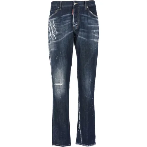 Ripped Cotton Jeans , male, Sizes: L, S, M, XL - Dsquared2 - Modalova