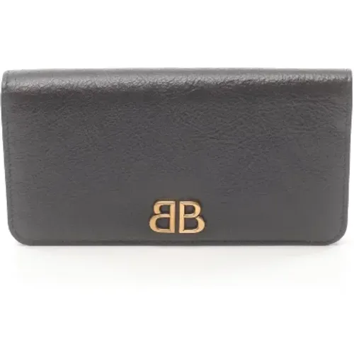 Pre-owned Leather wallets , female, Sizes: ONE SIZE - Balenciaga Vintage - Modalova