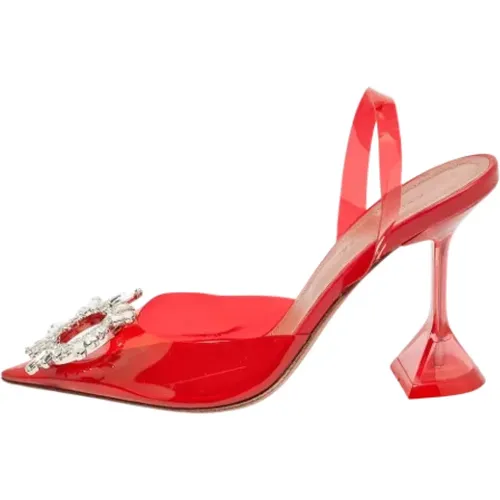 Pre-owned Stoff heels - Amina Muaddi Pre-owned - Modalova