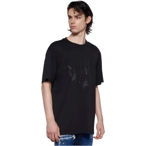 Oversized Rundhals T-Shirt Upgrade , Herren, Größe: L - John Richmond - Modalova