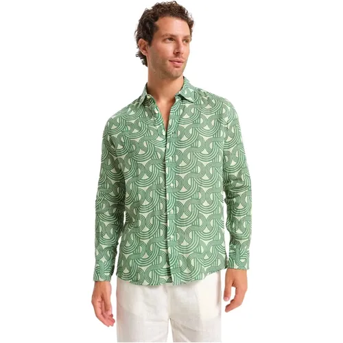 Summer Linen Shirt , male, Sizes: L, M - Peninsula - Modalova