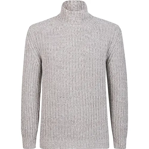 High Neck Wool Sweater , male, Sizes: S, 2XL, XL, M, L - Eleventy - Modalova