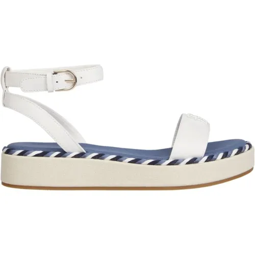 Seil-Flatform-Sandalen , Damen, Größe: 39 EU - Tommy Hilfiger - Modalova