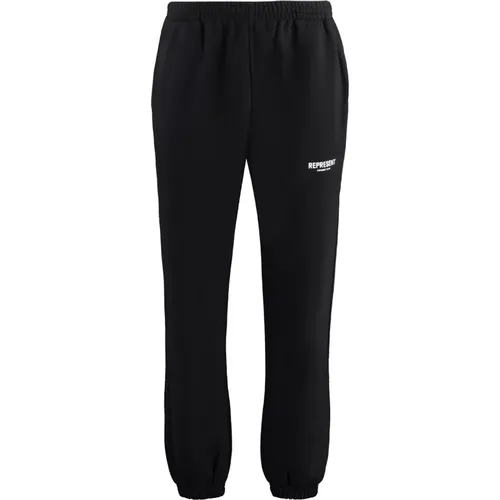 Baumwoll Logo Print Sweatpants , Herren, Größe: M - REPRESENT - Modalova