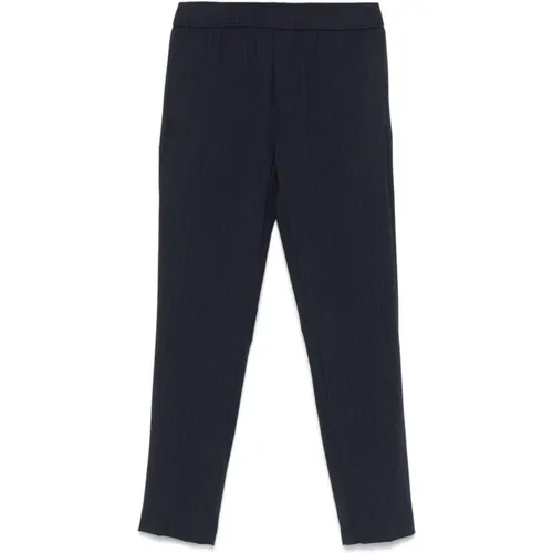 Pinstripe Trousers Elasticated Waistband , male, Sizes: W31, W30, W32, W36, W33 - Pmds - Modalova