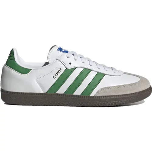 Samba OG /Green/Gum 5 Sneakers , male, Sizes: 7 1/3 UK, 12 UK, 8 UK, 8 2/3 UK, 9 1/3 UK, 10 UK, 11 1/3 UK - adidas Originals - Modalova