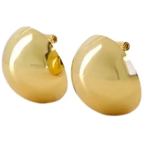 Gold Dome Earrings - 14ct Plated , female, Sizes: ONE SIZE - Anine Bing - Modalova