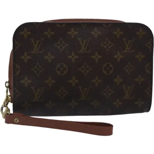 Pre-owned Canvas clutches , female, Sizes: ONE SIZE - Louis Vuitton Vintage - Modalova