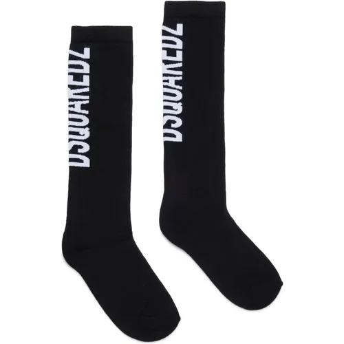 Socken mit kontrastierendem Logo - Dsquared2 - Modalova