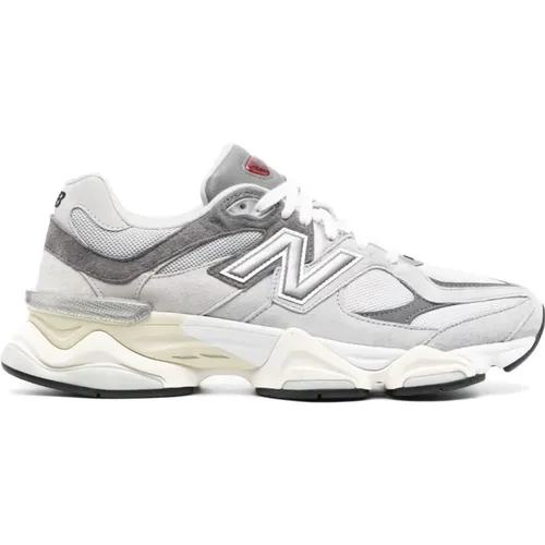 Graue Sneakers 9060 Mesh-Panel , Herren, Größe: 38 EU - New Balance - Modalova