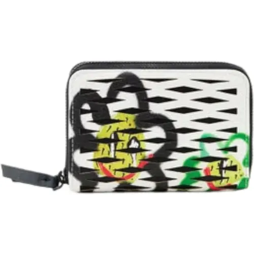 Women's Zip Wallet Artistic Pepo Marisa , female, Sizes: ONE SIZE - Desigual - Modalova