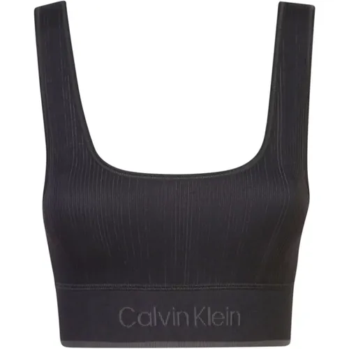 Schwarzes Sporttop für Frauen - Calvin Klein - Modalova