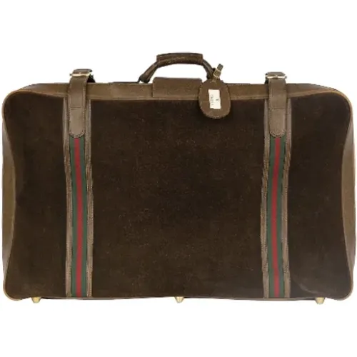 Pre-owned Suede travel-bags , male, Sizes: ONE SIZE - Gucci Vintage - Modalova