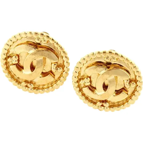 Pre-owned Metal earrings , female, Sizes: ONE SIZE - Chanel Vintage - Modalova