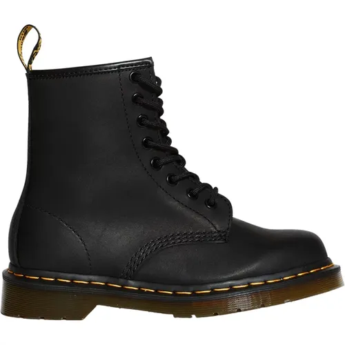 Greasy Nero Boots - Size 41 , male, Sizes: 6 UK - Dr. Martens - Modalova