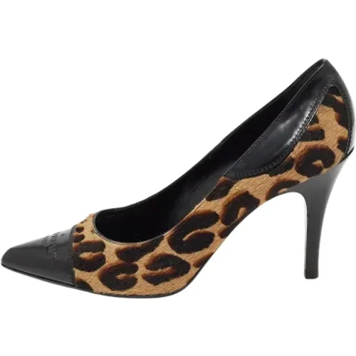 Pre-owned Leather heels , female, Sizes: 5 1/2 UK - Louis Vuitton Vintage - Modalova