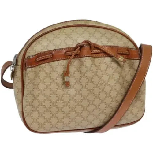 Pre-owned Canvas shoulder-bags , female, Sizes: ONE SIZE - Celine Vintage - Modalova