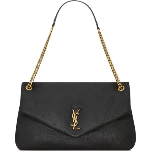 Chain Bag with Cassandre Logo , female, Sizes: ONE SIZE - Saint Laurent - Modalova