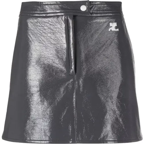 Vinyle reedition skirt , female, Sizes: 2XS, S - Courrèges - Modalova