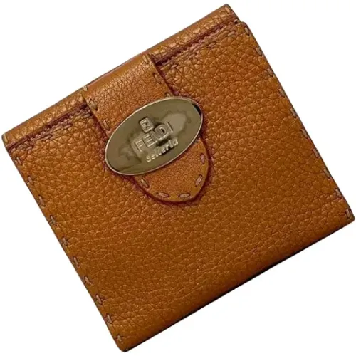 Pre-owned Leather wallets , female, Sizes: ONE SIZE - Fendi Vintage - Modalova