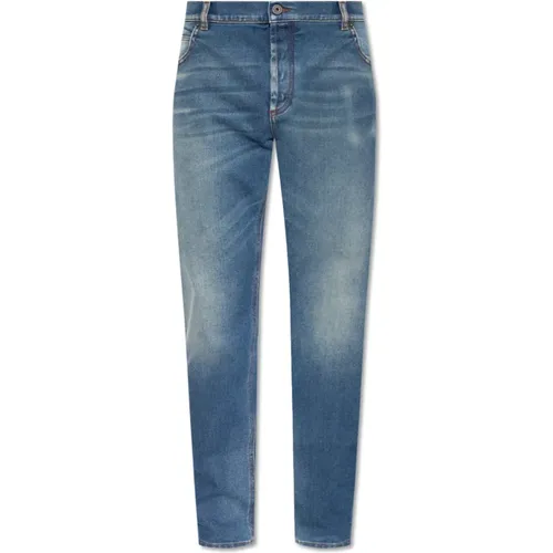 Slim Fit Jeans , Herren, Größe: W31 - Balmain - Modalova