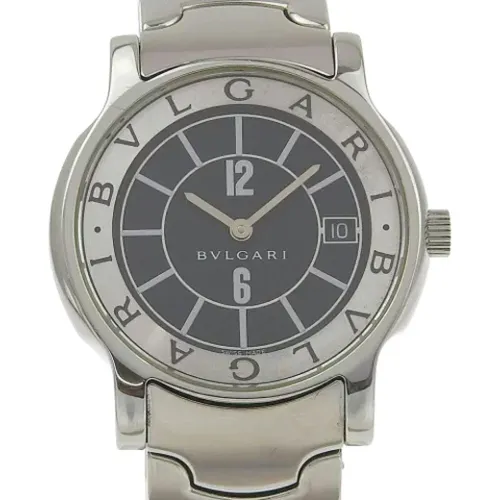 Pre-owned Stainless Steel watches , male, Sizes: ONE SIZE - Bvlgari Vintage - Modalova