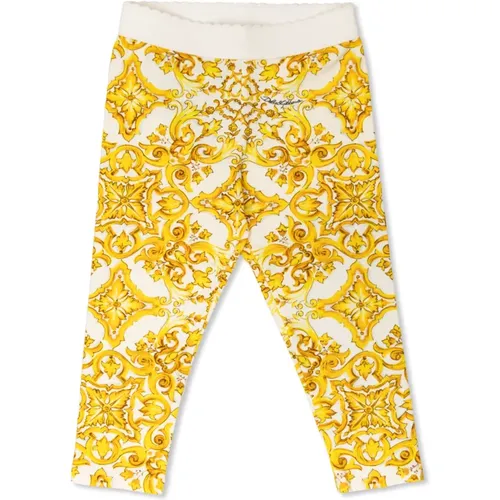 Leggings mit 'barocco'-Muster - Dolce & Gabbana - Modalova