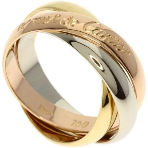 Pre-owned Gold rings , female, Sizes: ONE SIZE - Cartier Vintage - Modalova