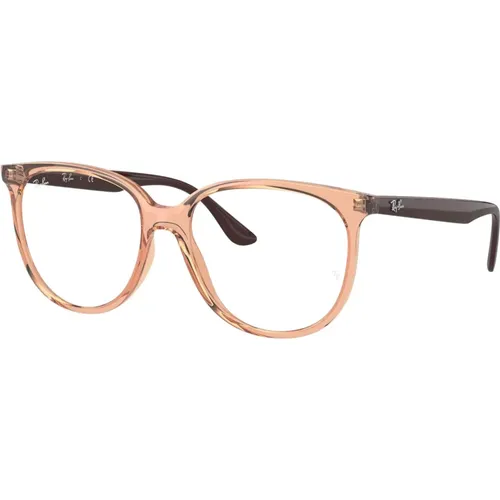 Herren Transparente Braune Brillen,Stilvolle Transparente Graue Brillengestelle - Ray-Ban - Modalova